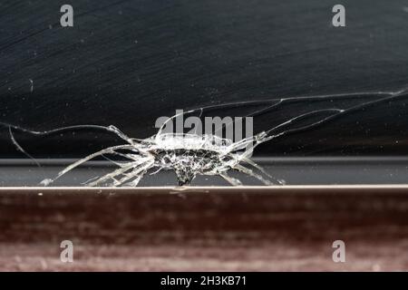 Crack on the mobile phone Stock Photo