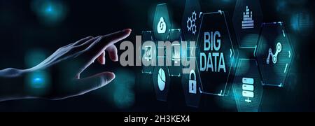 Big Data Science concept analysis analytics technology internet concept. Stock Photo
