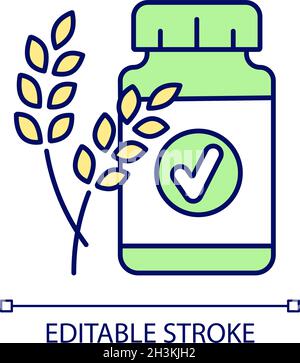 Fiber RGB color icon Stock Vector