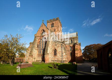 Carlisle Cathedral West Side Carlisle Cumbria England UK Stock Photo