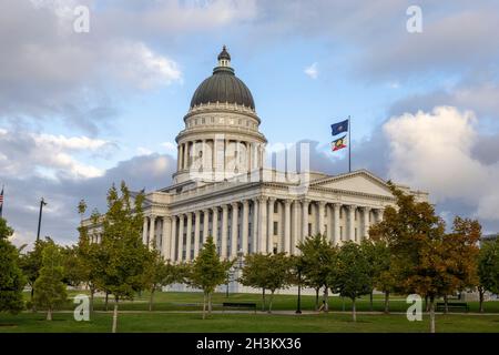 Utah State Capitol building in Salt Lake City Utah. Stock Photo