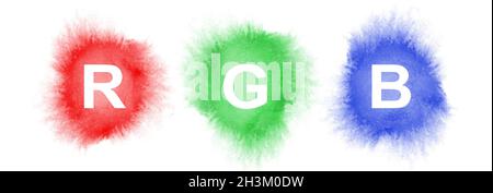 RGB colors Stock Photo