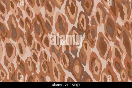 Abstract modern leopard seamless pattern. Animals trendy background. Brown decorative vector stock illustration for print, card, postcard, fabric Stock Vector