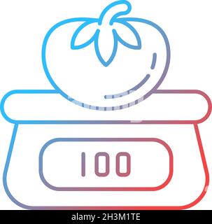 Physical testing gradient linear vector icon Stock Vector