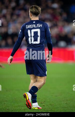 LONDON, ENGLAND - OCTOBER 27: Jack Grealish of Manchester City