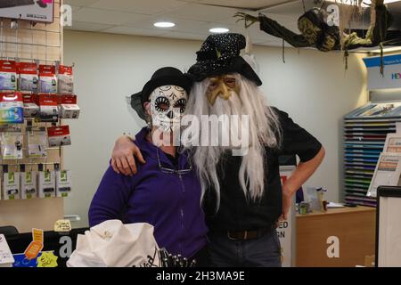 Bantry, West Cork, Ireland. 29th Oct, 2021. Last Friday, the Bantry Business Association hosted a Spooky Dress Up Day in Bantry. Credit: Karlis Dzjamko/Alamy Live News Stock Photo