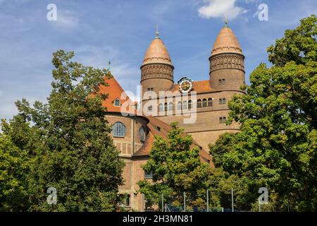 Cathedral in a sunny day in Ulm, Germany Stock Photo