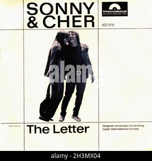 Vintage Vinyl Recording - Sonny & Cher - The Letter - D - 1965 Stock Photo