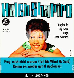 Vintage Vinyl Recording - Shapiro, Helen - Frag mich nicht warum - D -1962 Stock Photo