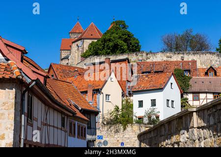 Pictures from the historical Quedlinburg Stock Photo