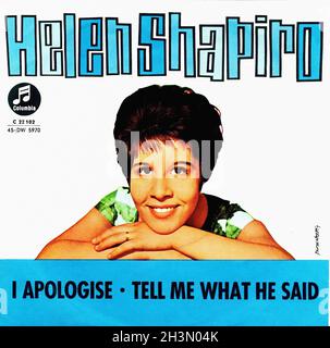 Vintage Vinyl Recording - Shapiro, Helen - I Apologise - D - 1962 Stock Photo