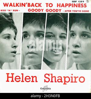 Vintage Vinyl Recording - Shapiro, Helen - Walkin' Back To Happiness - EP - F - 1961 Stock Photo