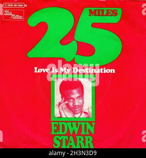 Vintage Vinyl Recording - Starr, Edwin - 25 Miles - D - 1969 Stock Photo