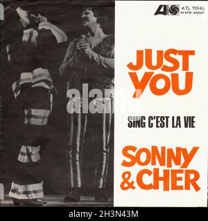 Vintage Vinyl Recording - Sonny & Cher - Just You - D - 1965 Stock Photo