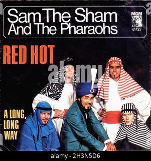 Vintage Vinyl Recording - Sam The Sham And The Pharaohs - Red Hot - D - 1966 Stock Photo