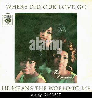 Vintage Vinyl Recording - Supremes, The - 1 - Where Did Our Love Go - D - 1964 Stock Photo