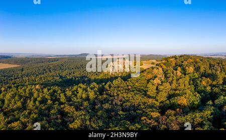 Regenstein castle ruin in the Harz mountains Blankenburg Stock Photo