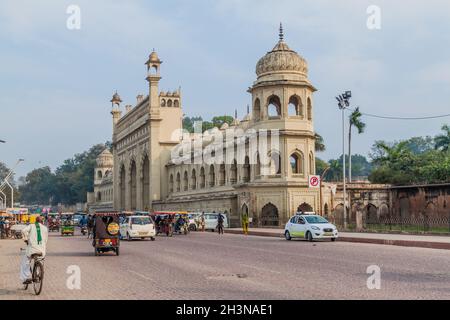 LUCKNOW, INDIA - FEBRUARY 3, 2017: Entry gate to Bara Imambara in Lucknow, Uttar Pradesh state, India Stock Photo