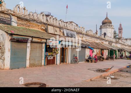 LUCKNOW, INDIA - FEBRUARY 3, 2017: Various stalls near Chota Imambara in Lucknow, Uttar Pradesh state, India Stock Photo