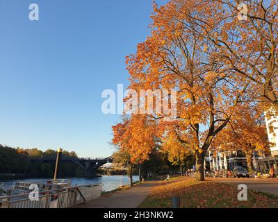 Mülheim an der Ruhr im Herbst Stock Photo
