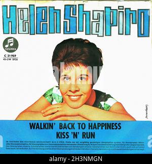 Vintage Vinyl Recording - Shapiro, Helen - Walkin' Back To Happiness - D - 1961 Stock Photo