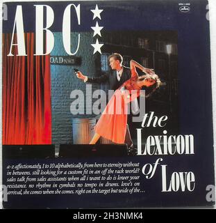 1982 Abc Lexicon of Love Lp Original Vintage Album Graphics Record Vinyl 1980s A Stock Photo