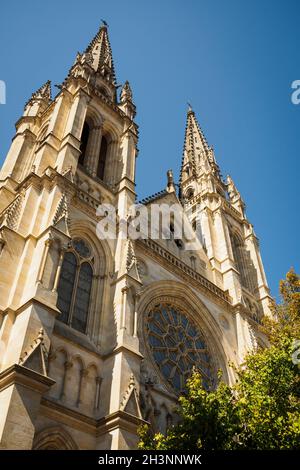 Church of Chartrons in Rue Notre Dame in Bordeaux, France Stock Photo