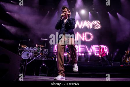 Bournemouth, UK. 29th Oct, 2021. Rick Astley at the Bournemouth International Centre, Bournemouth, UK. 29 October 2021. Credit: Charlie Raven/Alamy Live News Stock Photo