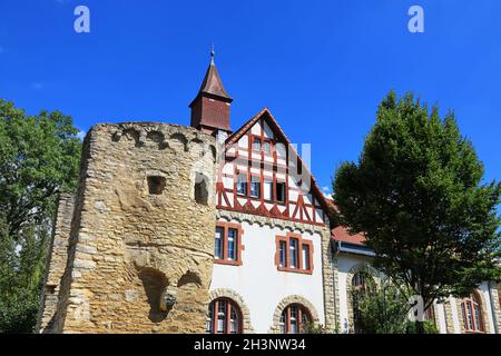 Ingelheim am Rhein ist eine Stadt in Rheinland-Pfalz mit vielen historischen SehenswÃ¼rdigkeiten Stock Photo
