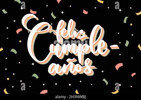 Feliz Cumpleanos 39 - Greeting card. Candle lit in the form of a number  being lit by reflectors in a room with balloons floating with streamers  Stock Vector Image & Art - Alamy