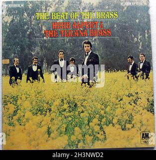 1960s 1970s  Herb Alpert and the Tijuana Brass Original Vintage Vinyl Record Album Lp Sleeve Beat of the Brass A Stock Photo