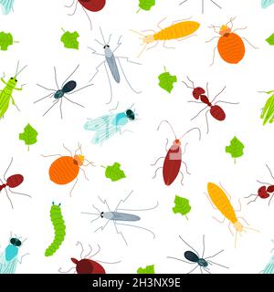 Pest insects, conceptual illustration Stock Photo