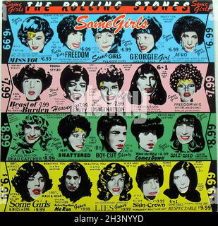 1978 Rolling Stones Some Girls Lp Record Album Sleeve Original Vintage Vinyl 1970s A Stock Photo