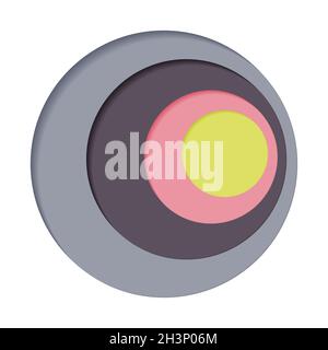 Round palette of four colors on a white background - Vector Stock Photo ...