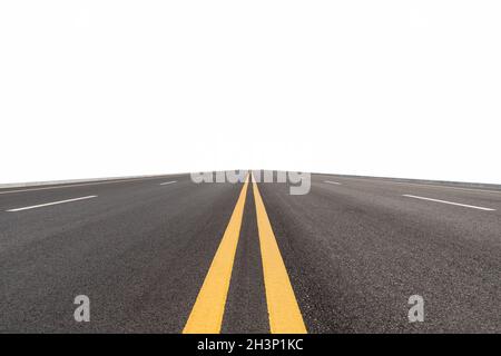 Asphalt road surface isolated Stock Photo
