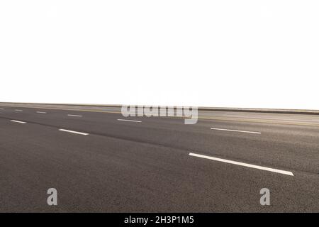 Road isolated with clipping path Stock Photo