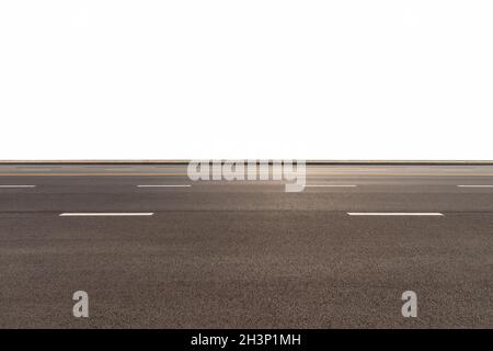 Road isolated with clipping path Stock Photo