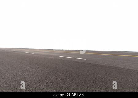 Road isolated on white Stock Photo