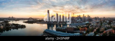 Sydney CBD buildings behind Darling Harbour Stock Photo - Alamy