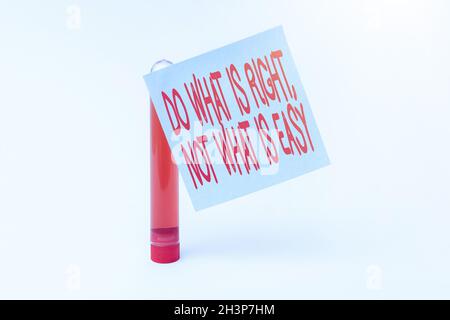 Word writing text Do What Is Right Not What Is Easy. Business photo ...