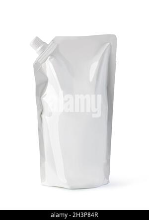 Blank packaging aluminium foil pouch Stock Photo