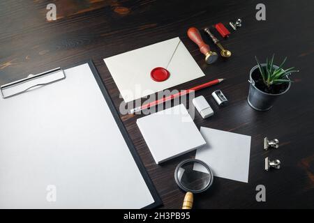 Blank branding identity Stock Photo