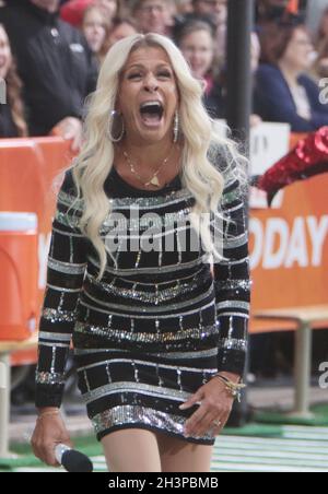 New York, USA. 29th Oct, 2021. October 29, 2021.Hoda Kotb dressed as Carrie Underwood, on Today' TV show Halloween special at Rockeffeller Plaza in New York October 29, 2021 Credit:RW/MediaPunch Credit: MediaPunch Inc/Alamy Live News Stock Photo
