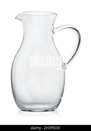Empty glass decanter Stock Photo