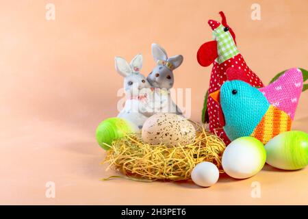 Easter greeting card. Stock Photo