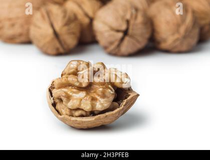 Ripe walnuts Stock Photo