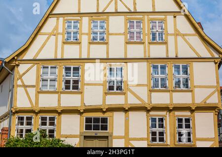 Pictures from the world heritage town Quedlinburg in the Harz mountains Stock Photo