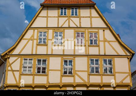 Pictures from the world heritage town Quedlinburg in the Harz mountains Stock Photo