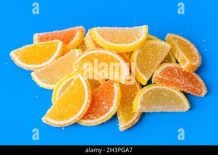 Sweet fruit lemon marmalade Stock Photo