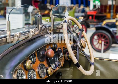 Vintage car - technology background Stock Photo